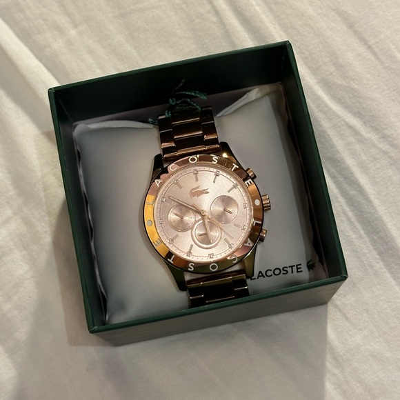 Rose Gold Lacoste Watch - Picture 1 of 2
